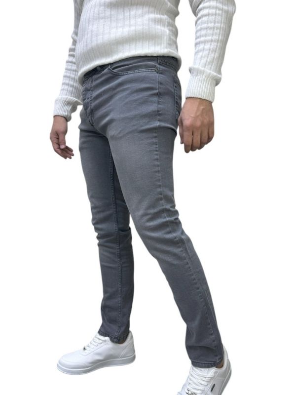 Slim ve Skinny Kot Pantolon - Gri