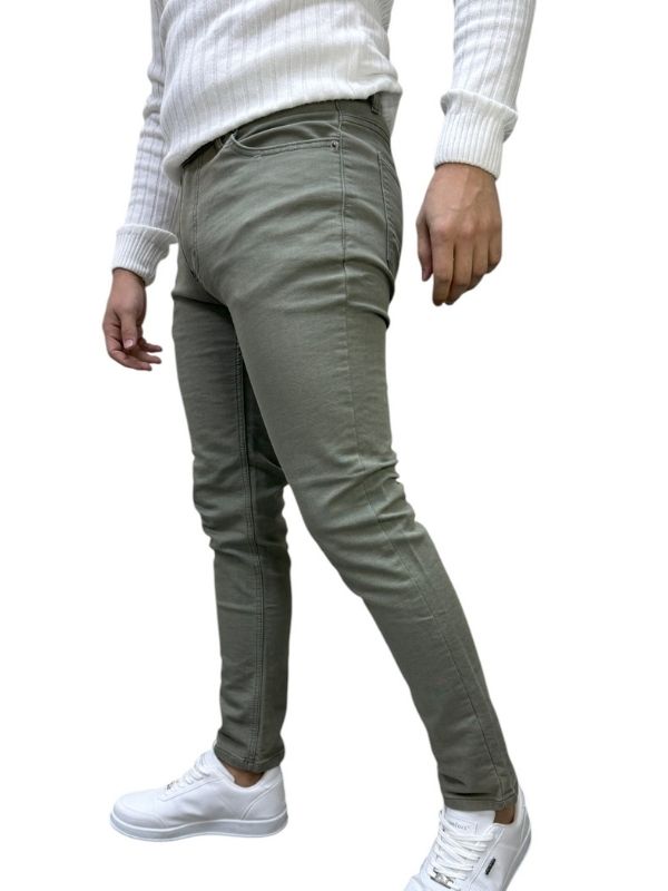 Slim ve Skinny Kot Pantolon - Yeşil.